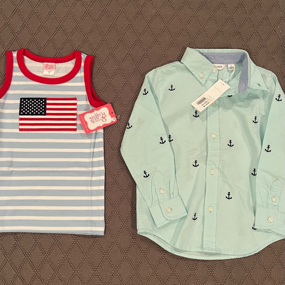 3T shirts NWT Janie and Jack and Ricrac & Ruffles
